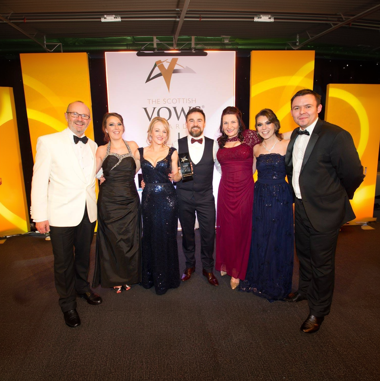 The Coast Entertainments team at the Scottish VOWS Awards