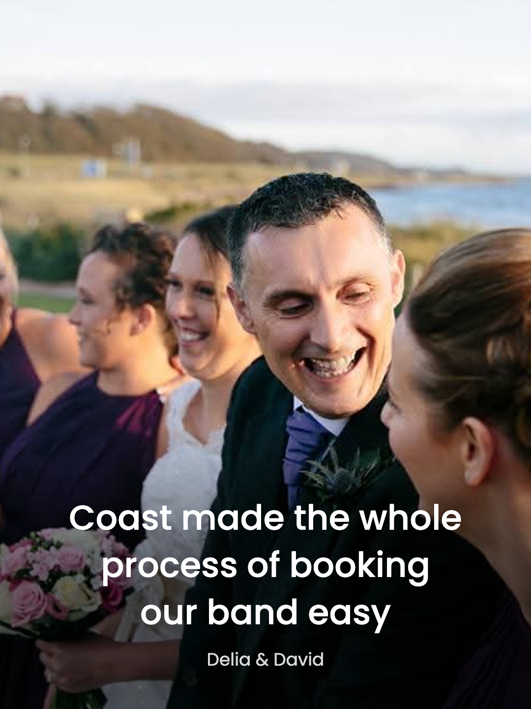 Delia and David: “Coast made the whole process of booking our band easy”